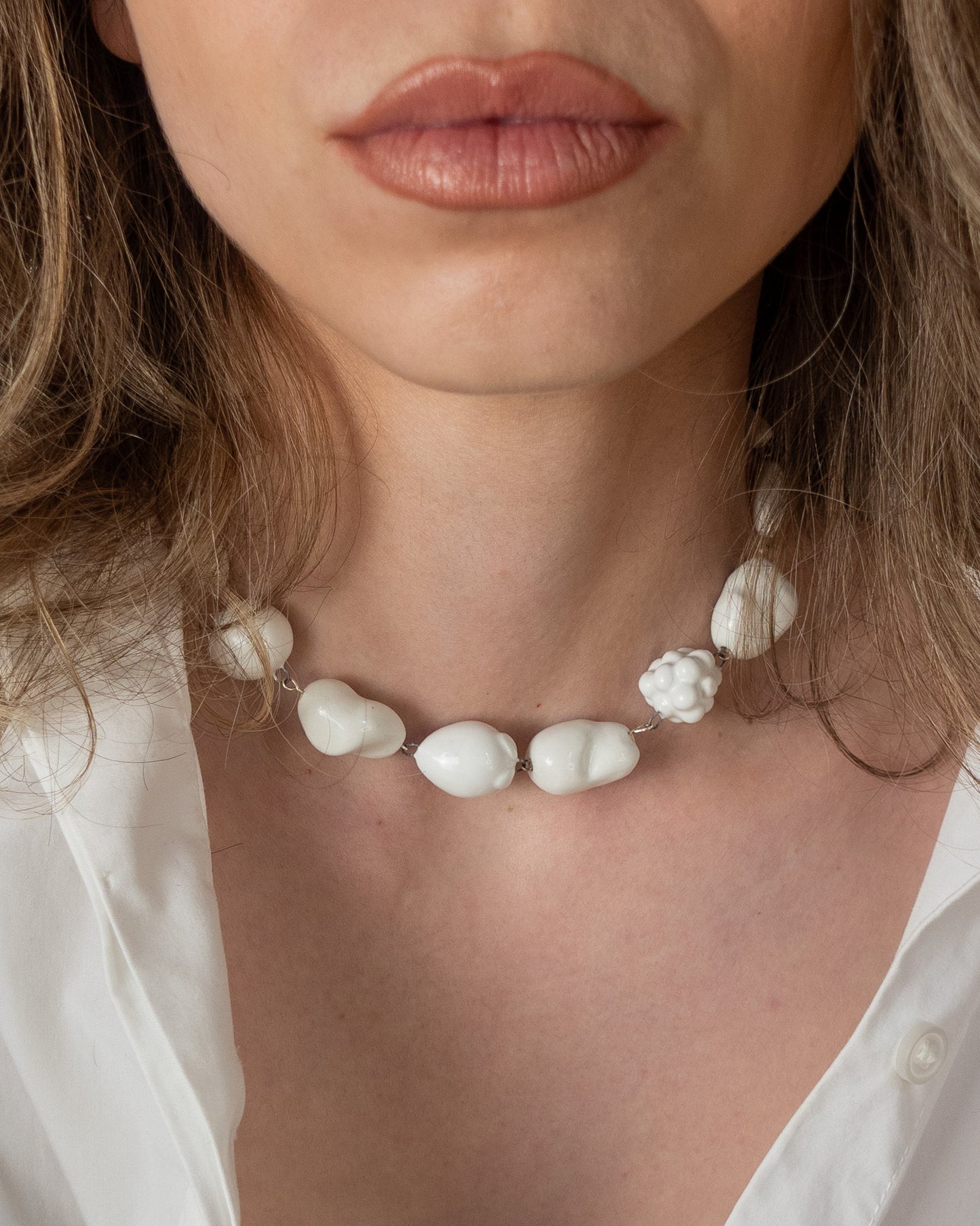 Necklace White Fruits