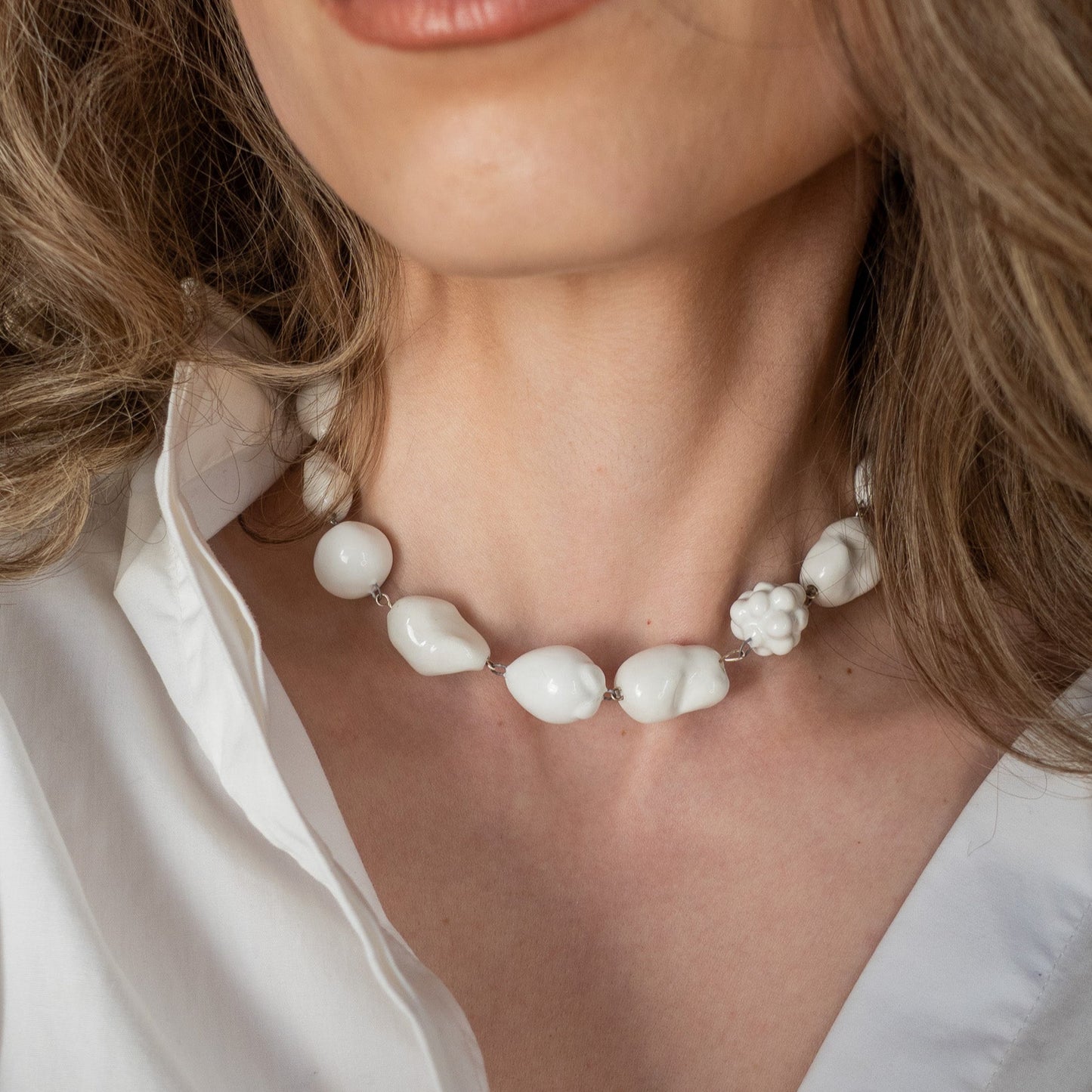 Necklace White Fruits