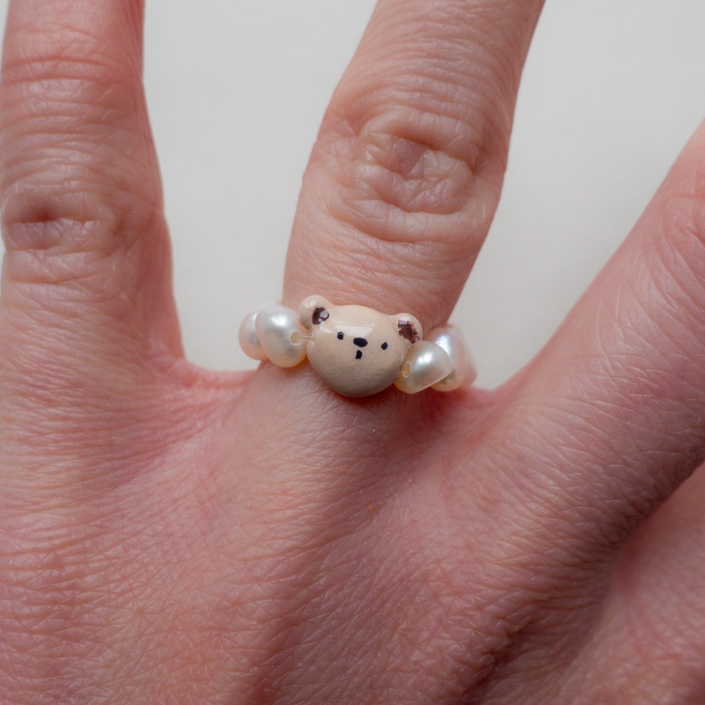 Pearl Ring - Bear