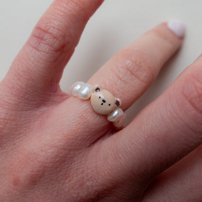 Pearl Ring - Bear