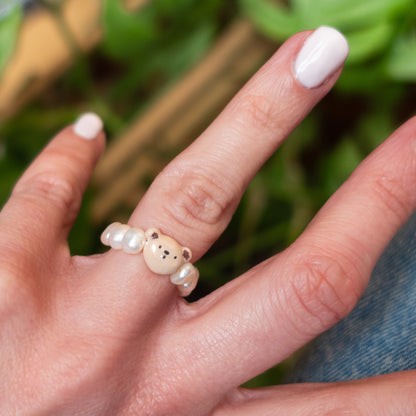 Pearl Ring - Bear