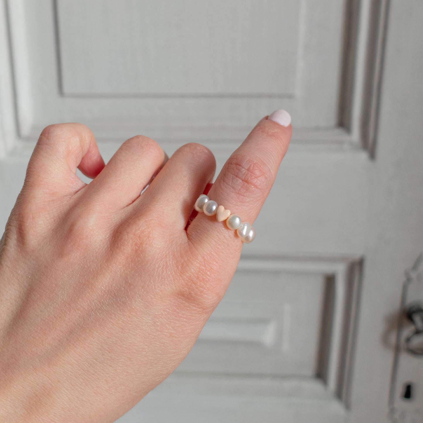 Pearl Ring - Heart