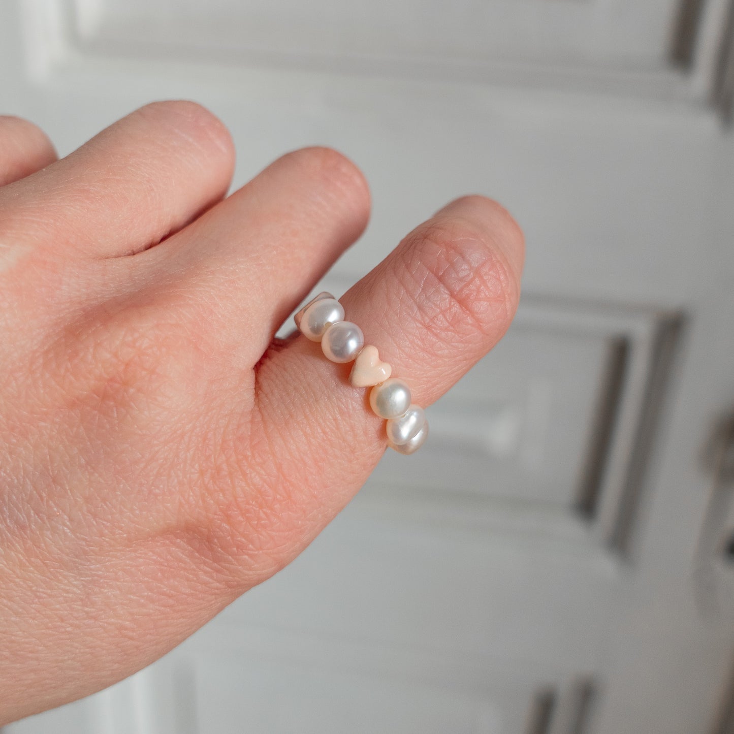 Pearl Ring - Heart