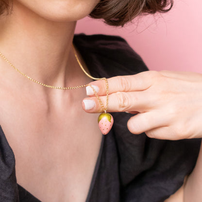 Necklace with Strawberry Charm