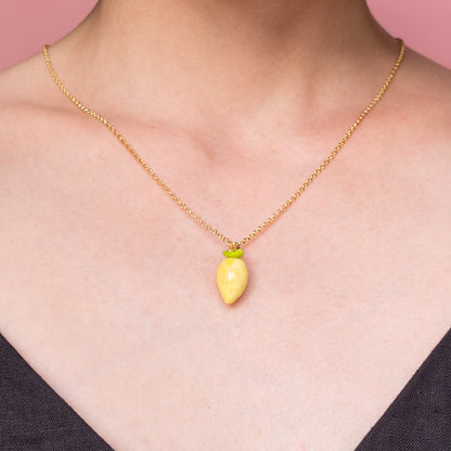 Necklace with Lemon Charm