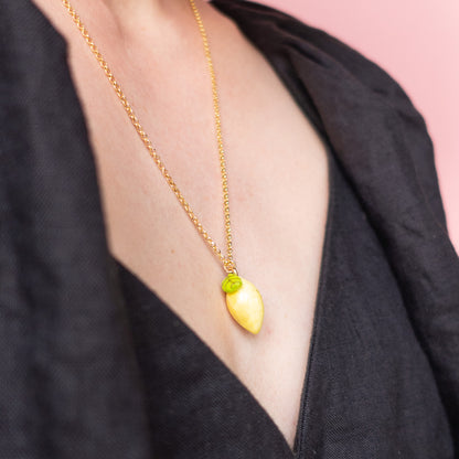 Necklace with Lemon Charm