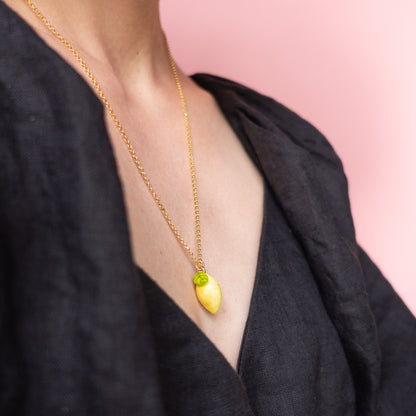 Necklace with Lemon Charm