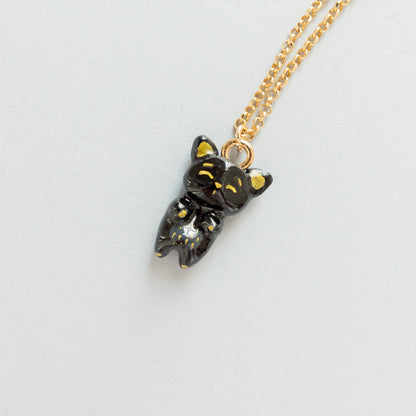 Necklace Black Mini Cat