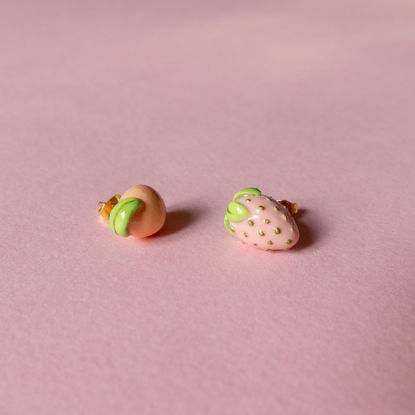 Sweet Earrings - Strawberry and Orange