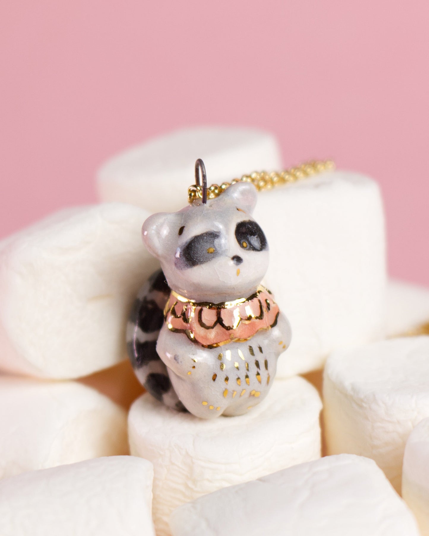 Náhrdelník - medvedík čistotný Tomy